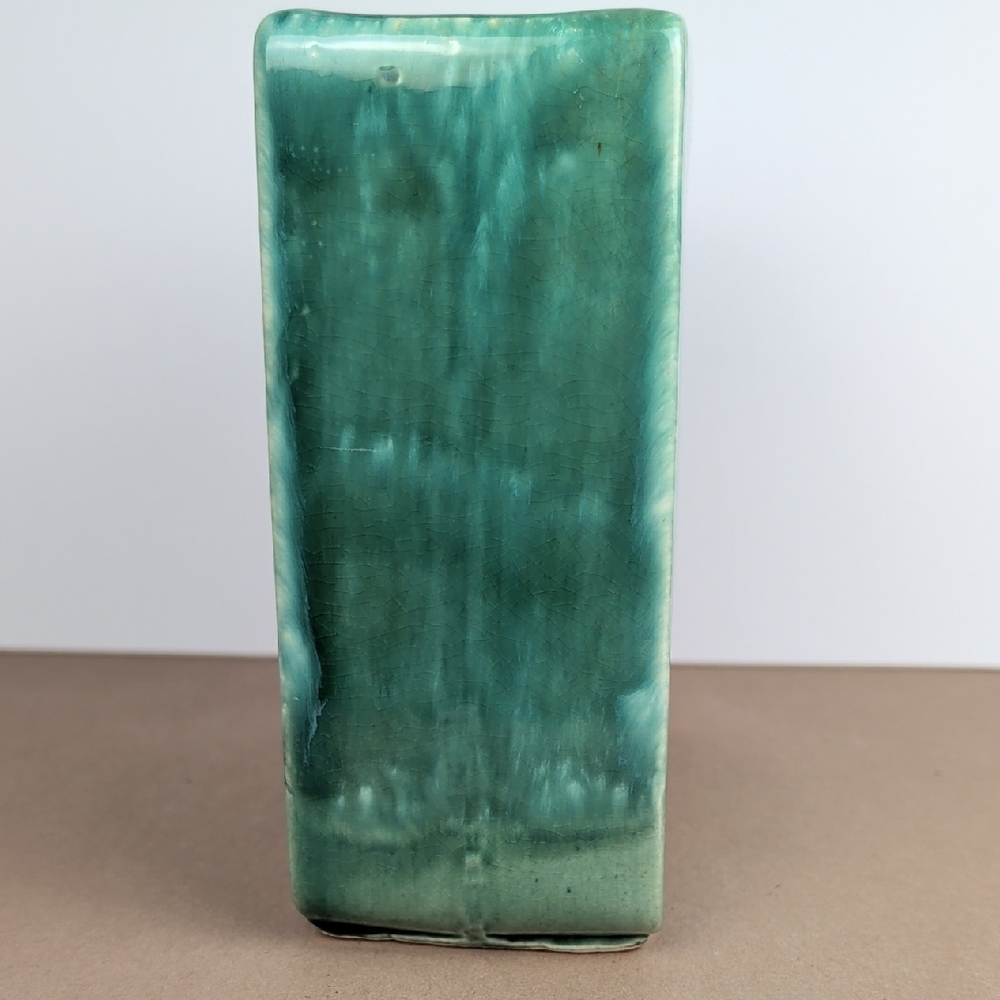 McCoy USA Green,Yellow Bird In Box Arcature Pottery, Vintage Mid Century Modern - Picture 5 of 10